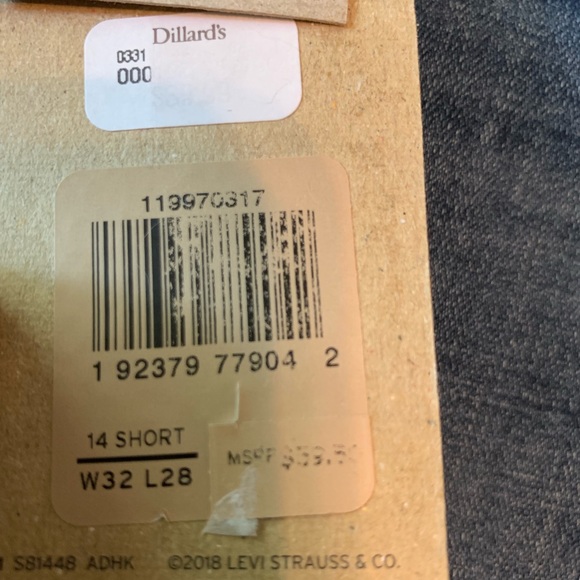 LEVI”’S 535 SUPER SKINNY MID RISE 14 SHORT 32/28 - Picture 8 of 10